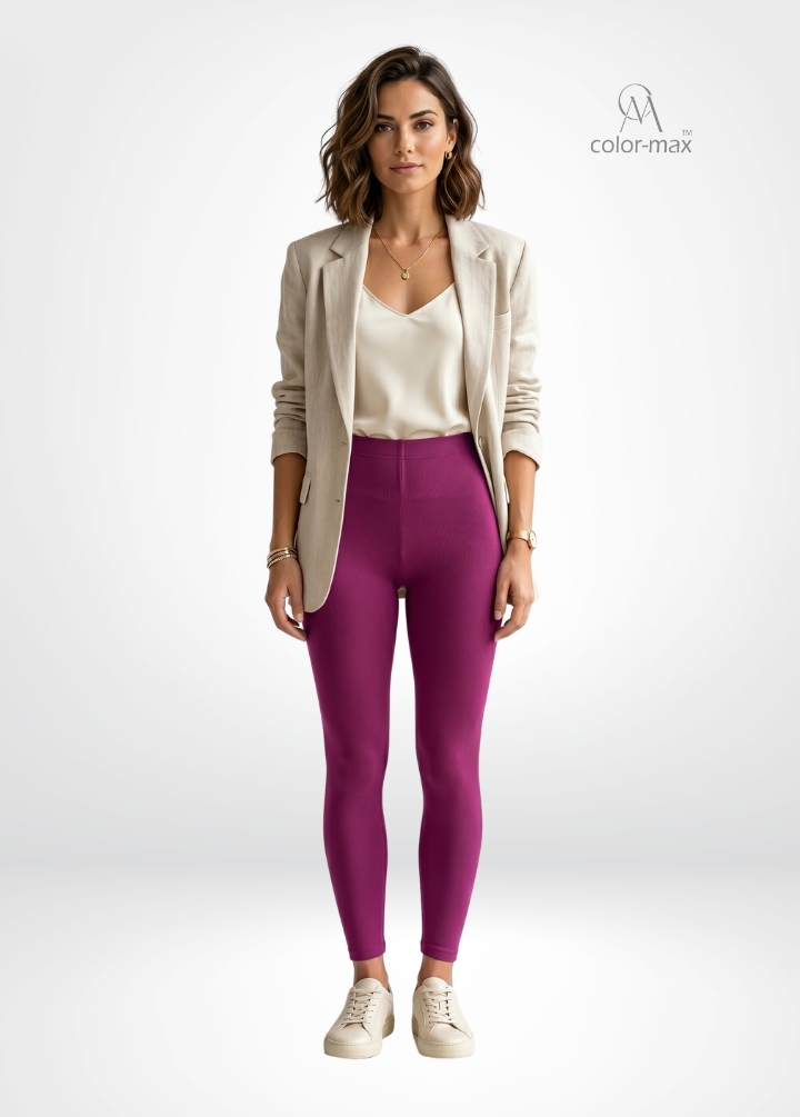 FUSIA - Premium Cotton Lycra Ankle Leggings